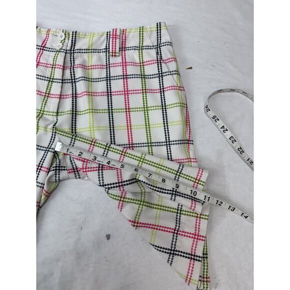 Twee Nike Golf Plaid Shorts Nike FitDry Women's Size 6 Pink Green Bermuda Fun - Picture 3 of 7